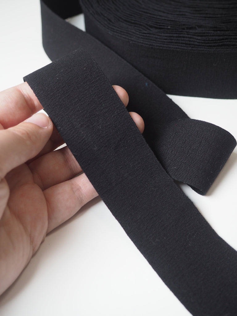 Black Cotton/Poly Tape 40mm