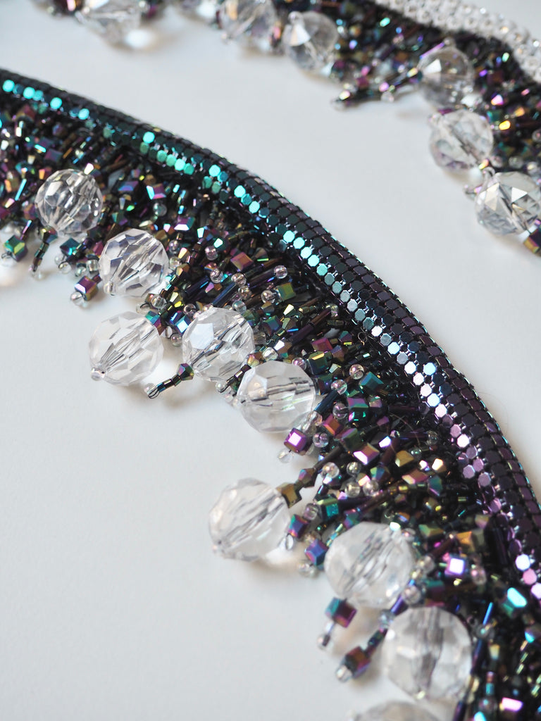 Beaded Crystal Swivel Hook Clip