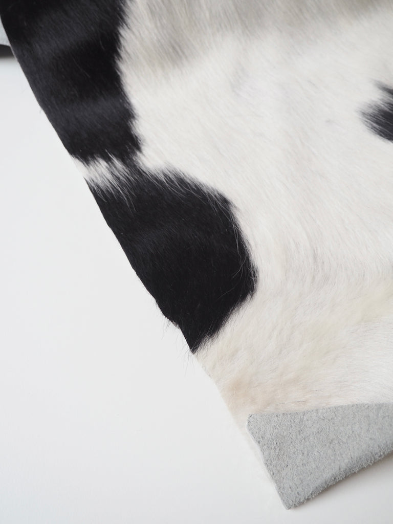 Natural Black and White Cowhide