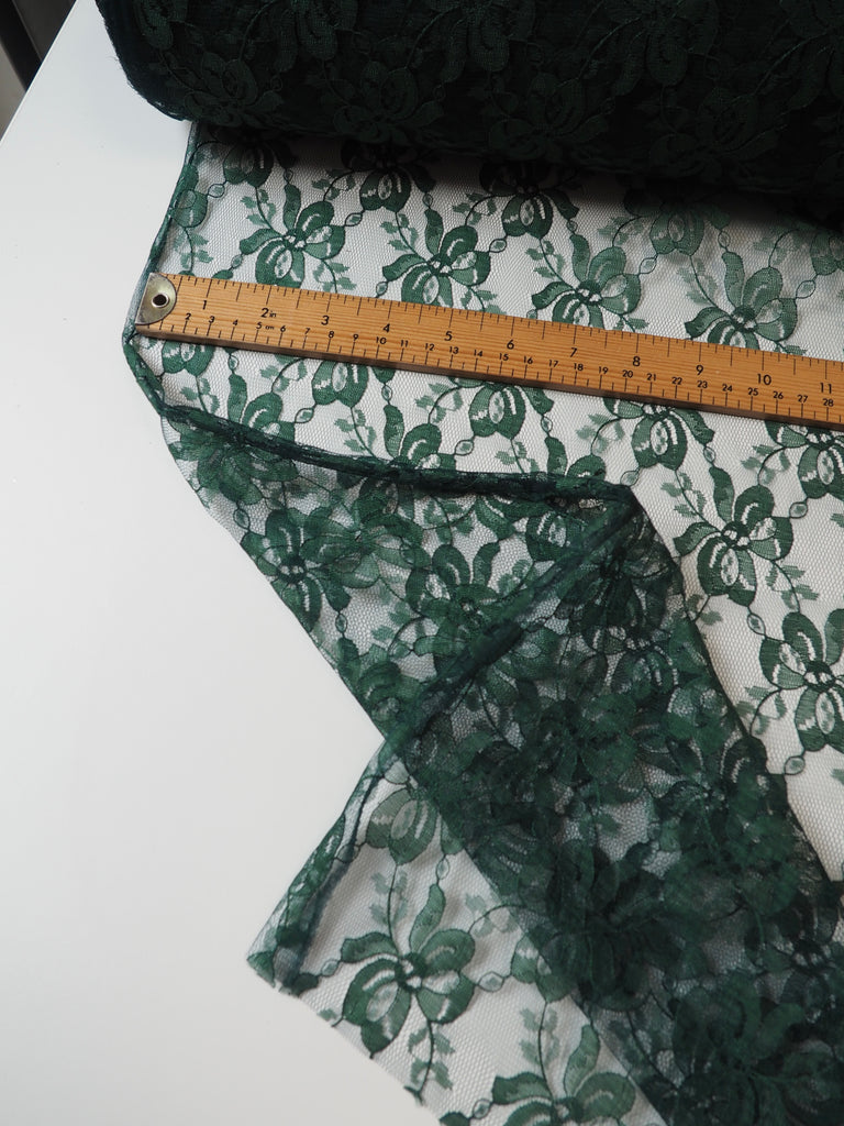 Forest Green Bow Lace