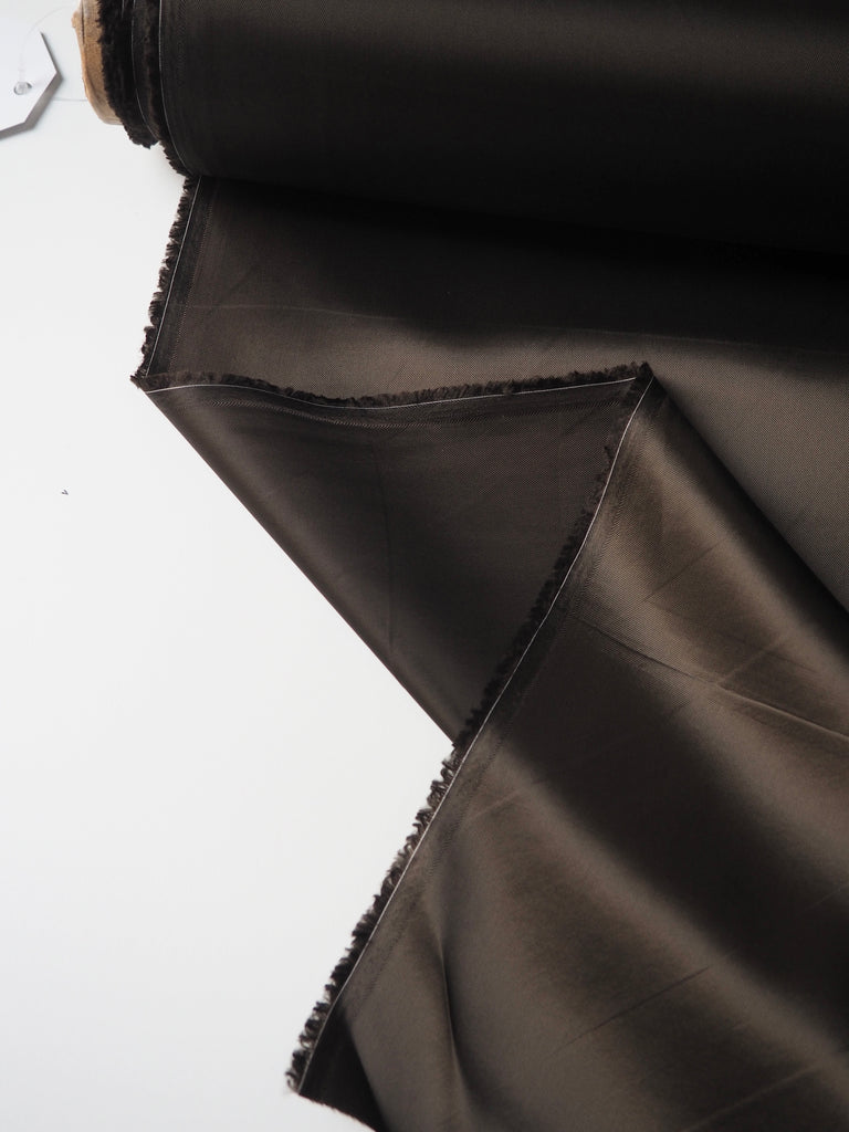 Mocha Viscose Satin Twill Lining