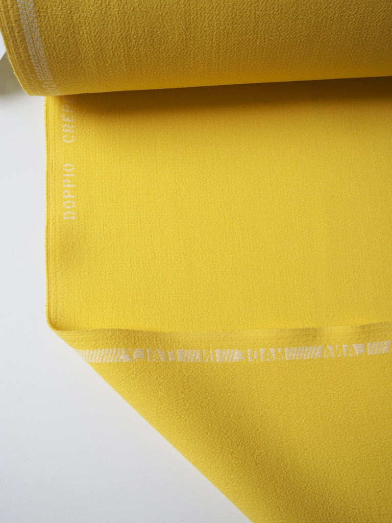 Lemon Double Wool Crepe