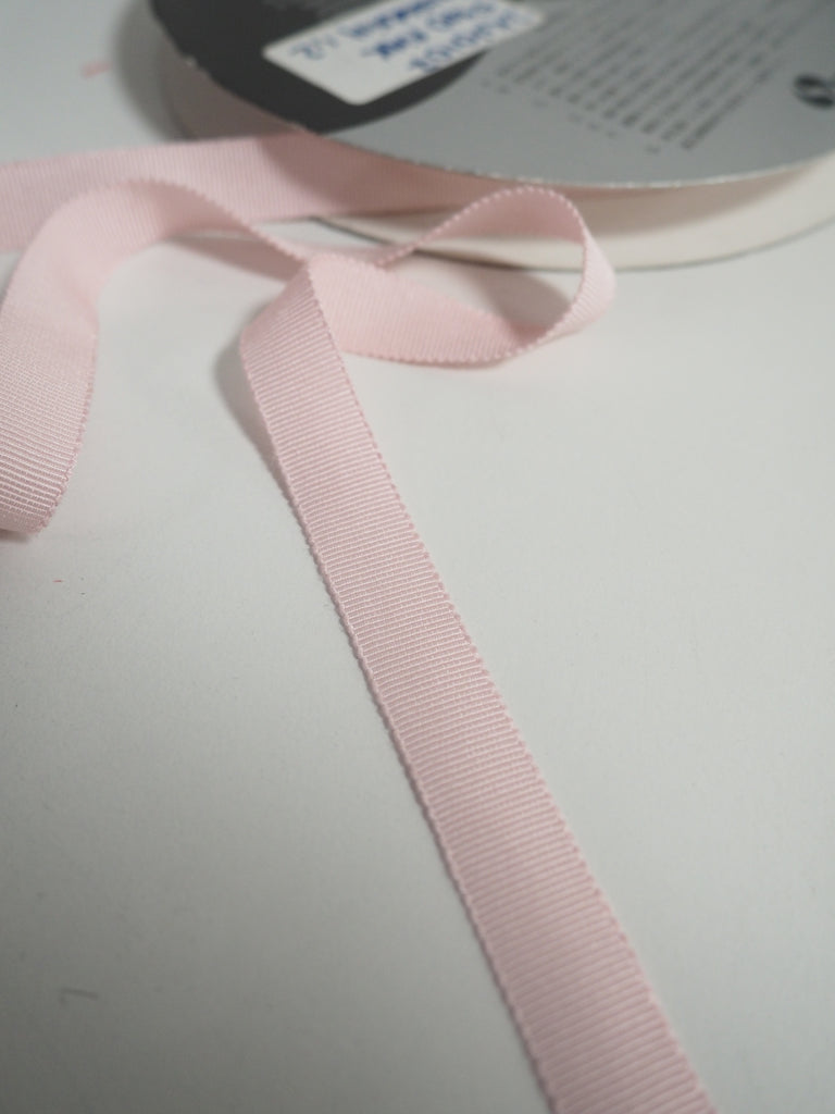 Shindo Light Pink Grosgrain Ribbon 12mm