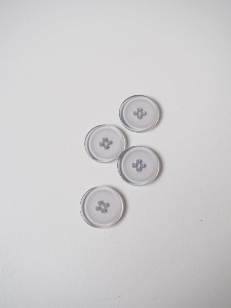 Pale Blue Translucent Button 17mm