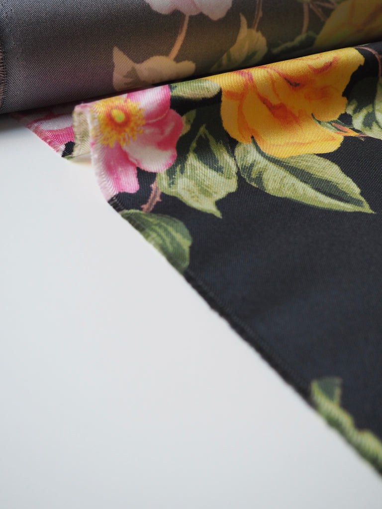 Tropic Bloom Silk Twill