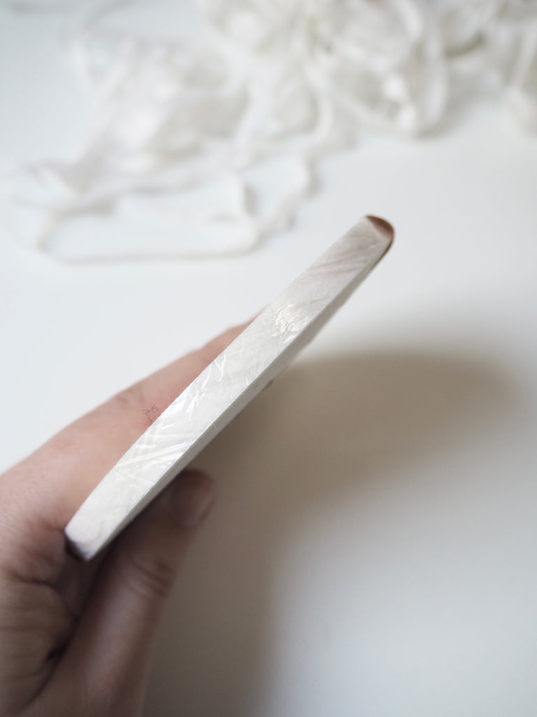 White Cotton Fusible Bias Stay Tape 8mm