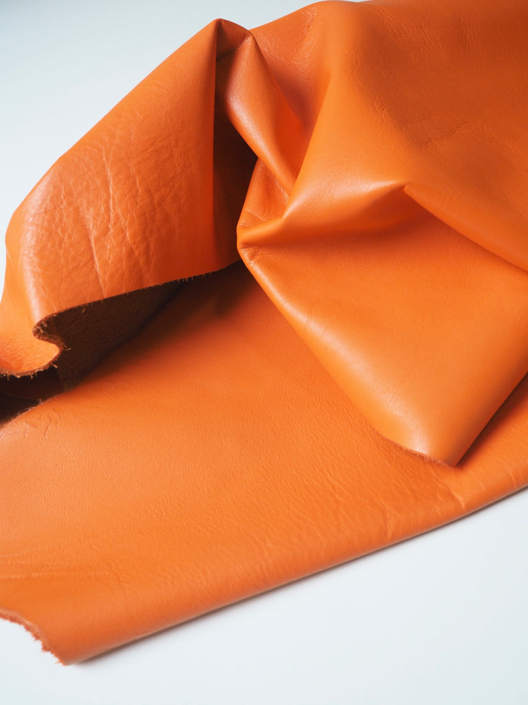 Orange Smooth Cowhide