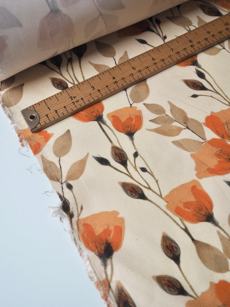 Orange Tulip Tencel Twill