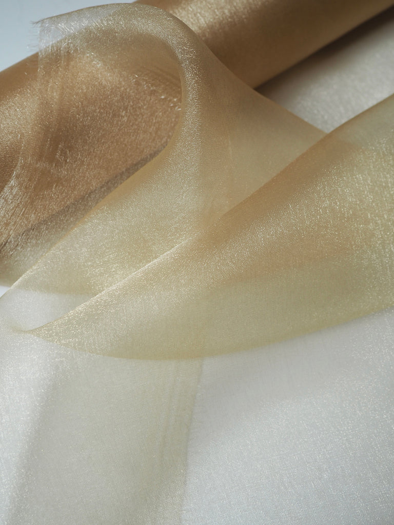 Caramel Iridescent Organza