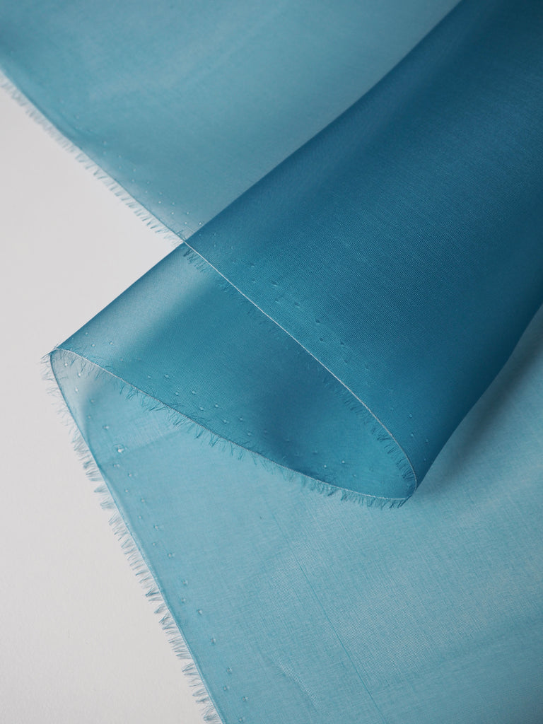 Aquamarine Silk Organza