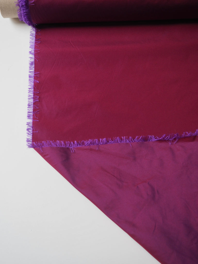 Deep Red Two-Tone Taffeta