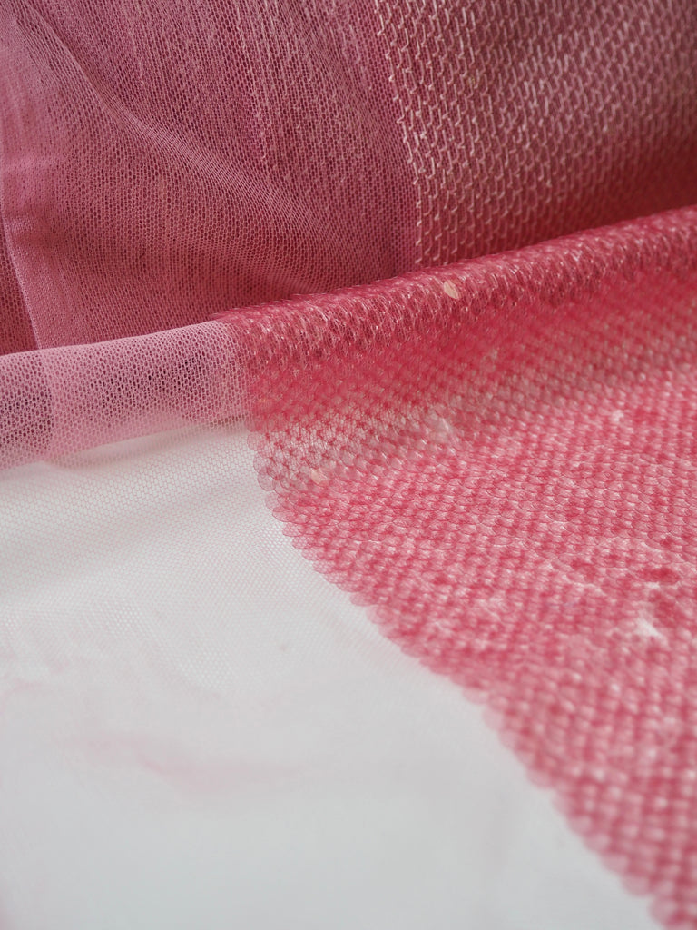 Pink Translucent Sequin Tulle