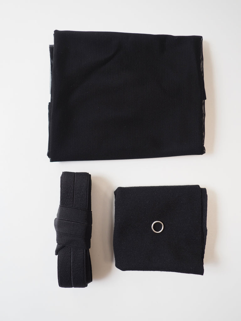 Black Mesh Brief Kit