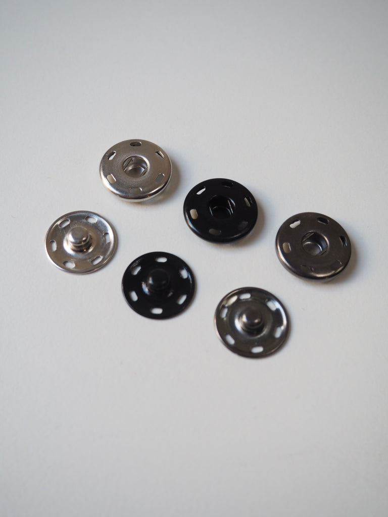 Sew-on Press Studs 18mm- 5 Pairs