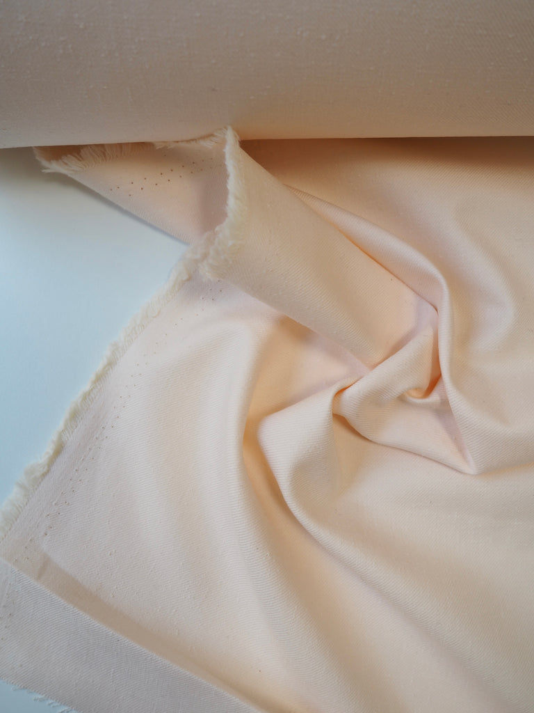 Peach Knotted Cotton Twill