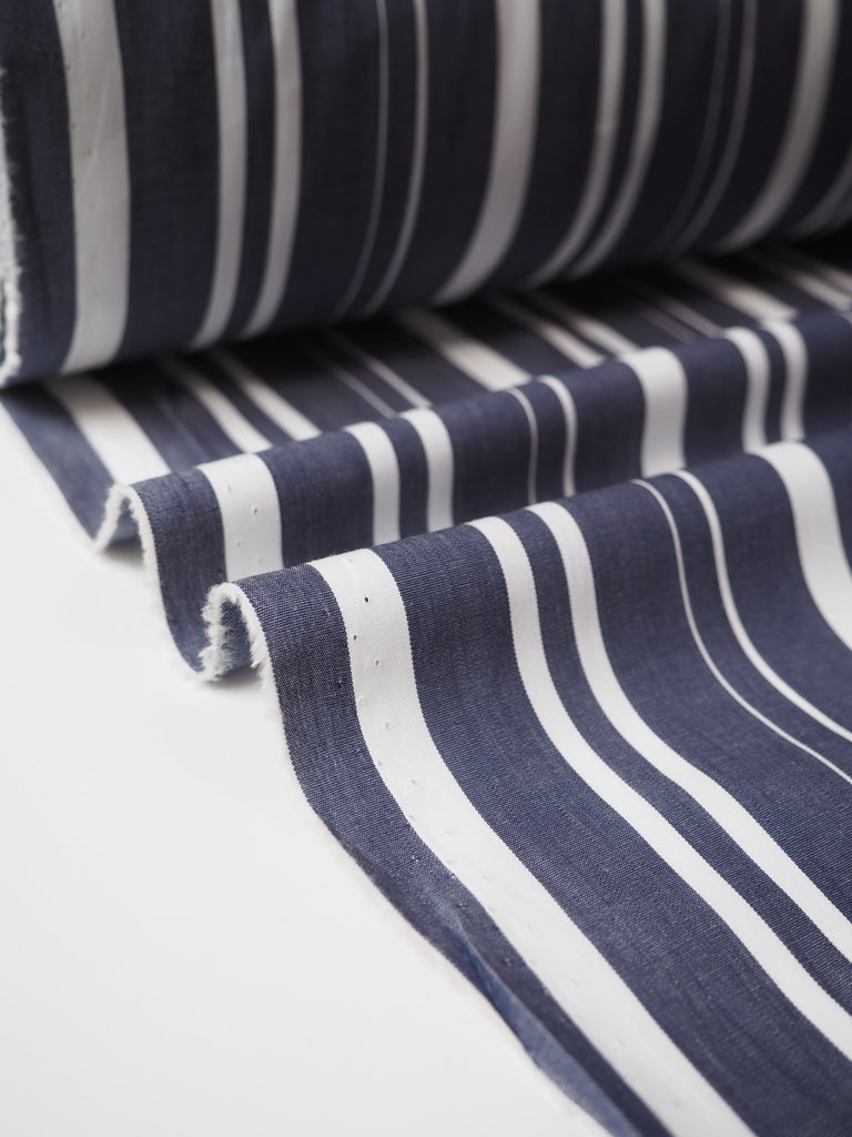 Brighton Blue Stripe Cotton