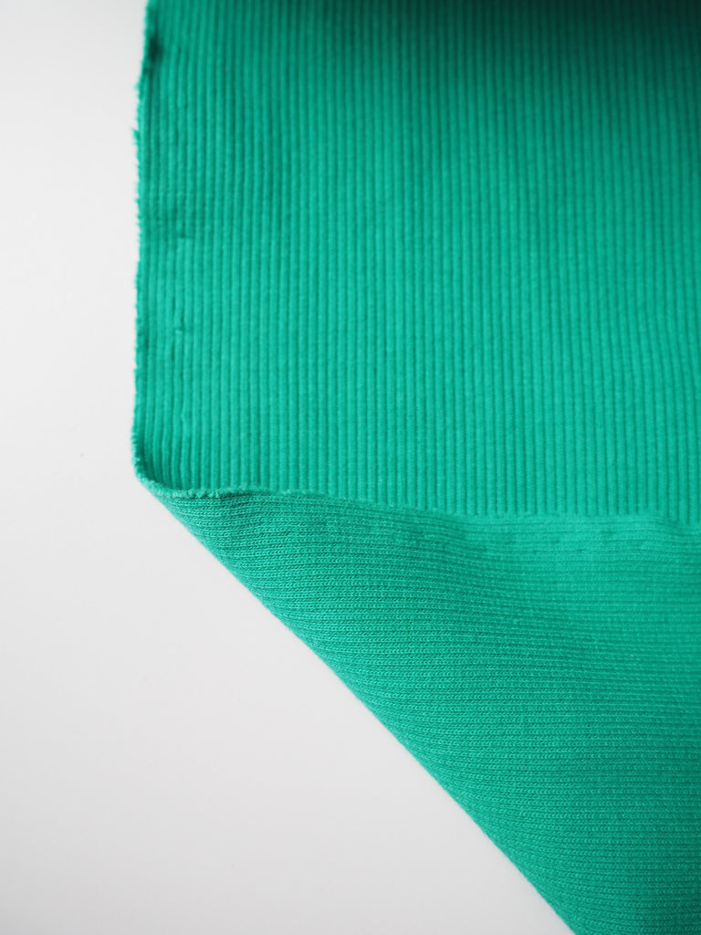 Jade Cotton 2x2 Rib Jersey