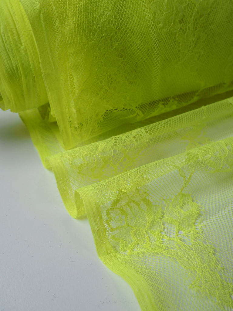 Neon Yellow Chantilly Lace