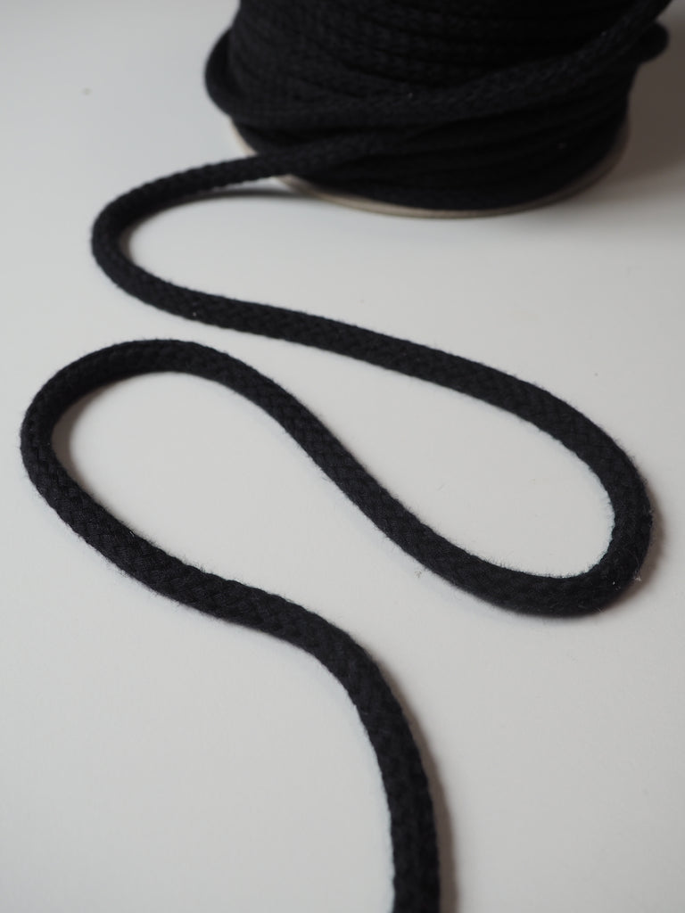 Black Braided Cord 8mm