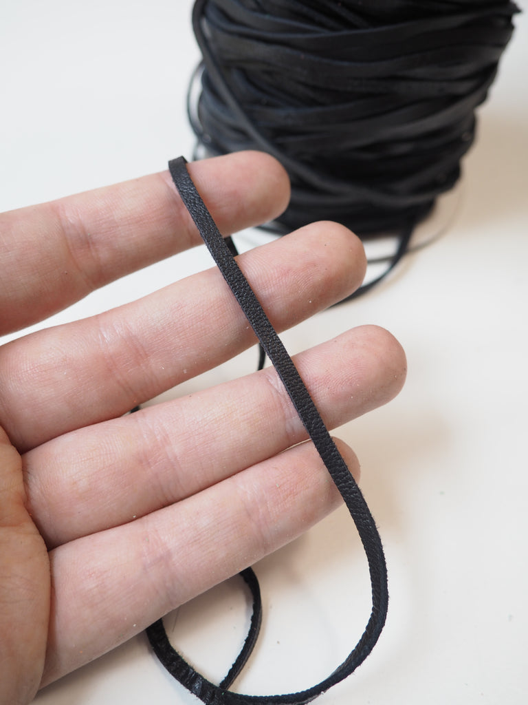 Black Leather Cord 3mm