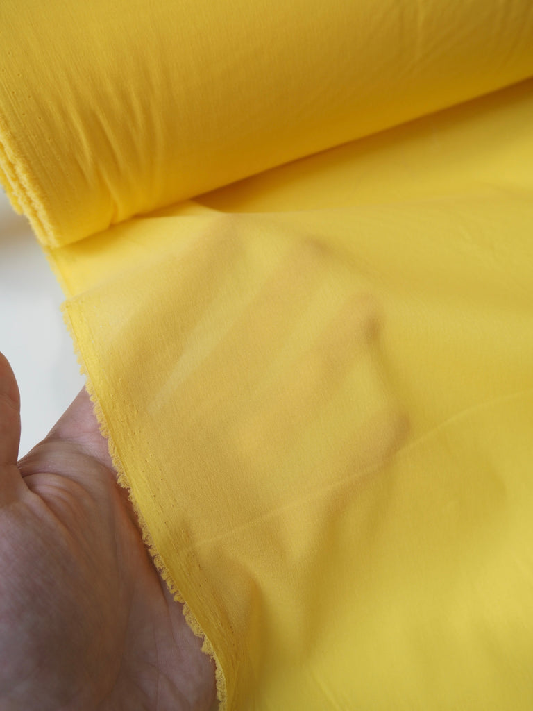 Lemon Silk Stretch Crepe de Chine