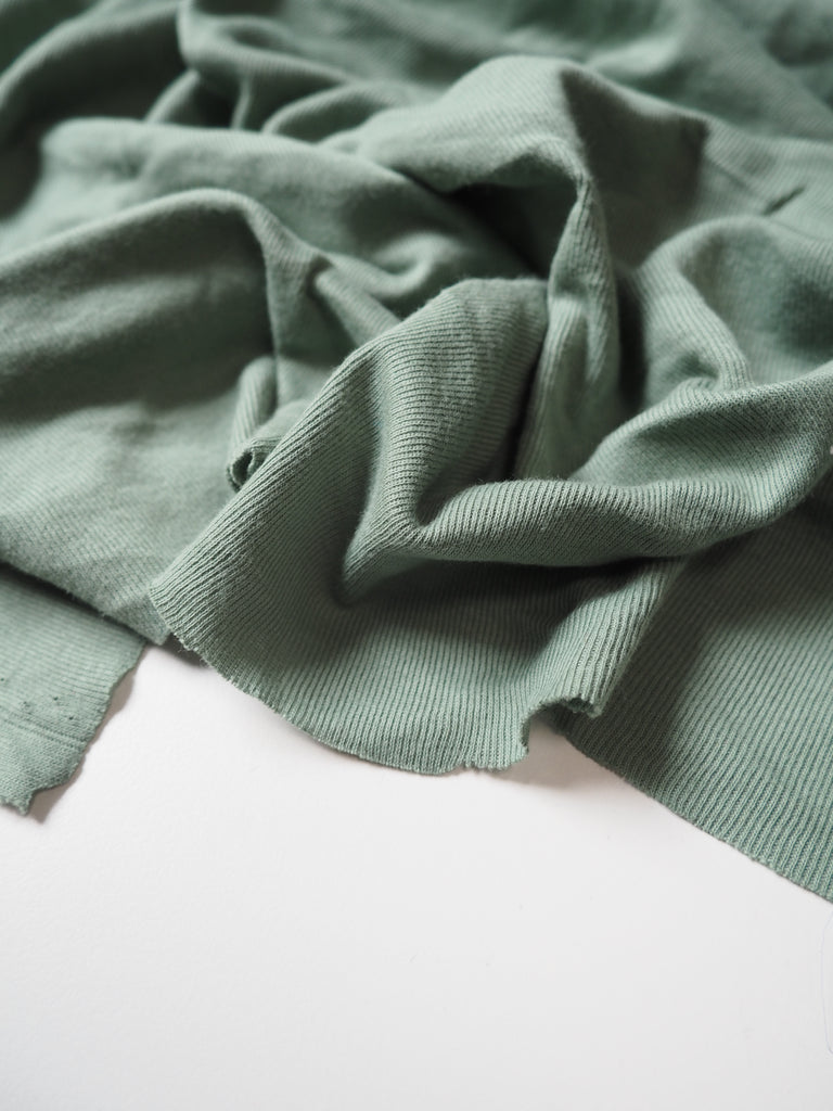 Sage Cotton 1x1 Jersey