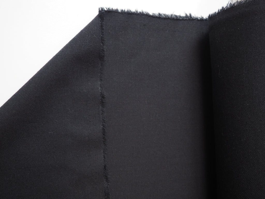 Black Wool Twill