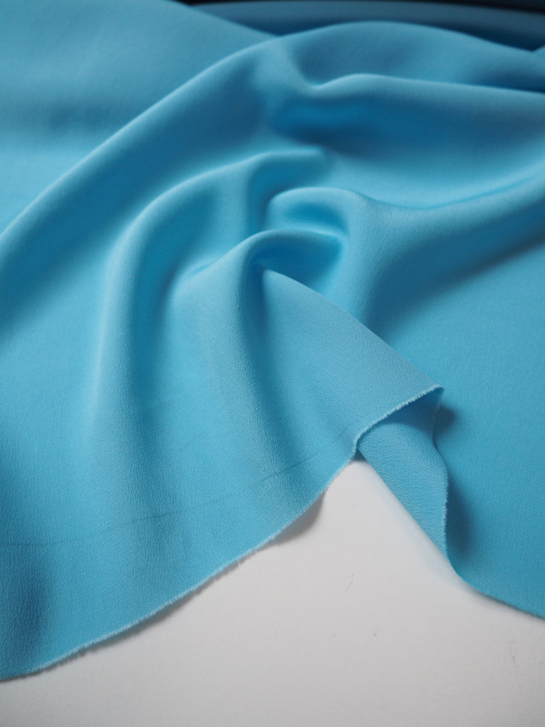 Robin's Egg Blue Silk/Acetate Crepe de Chine