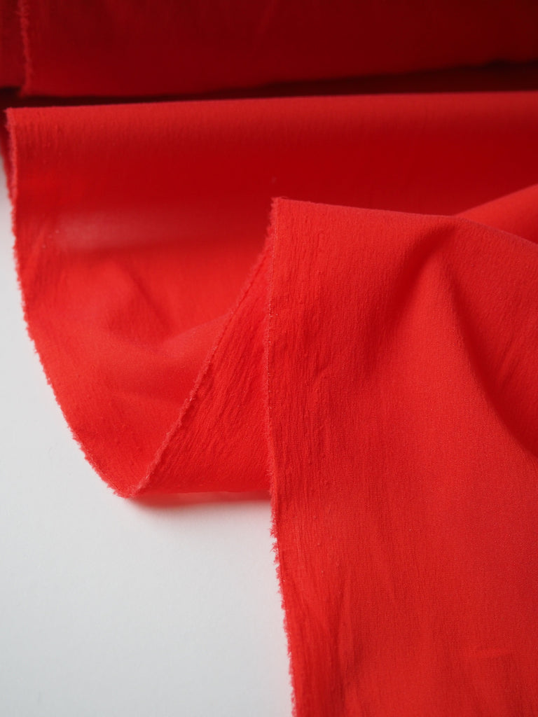 Strawberry Stretch Silk/Acetate Chiffon Lining