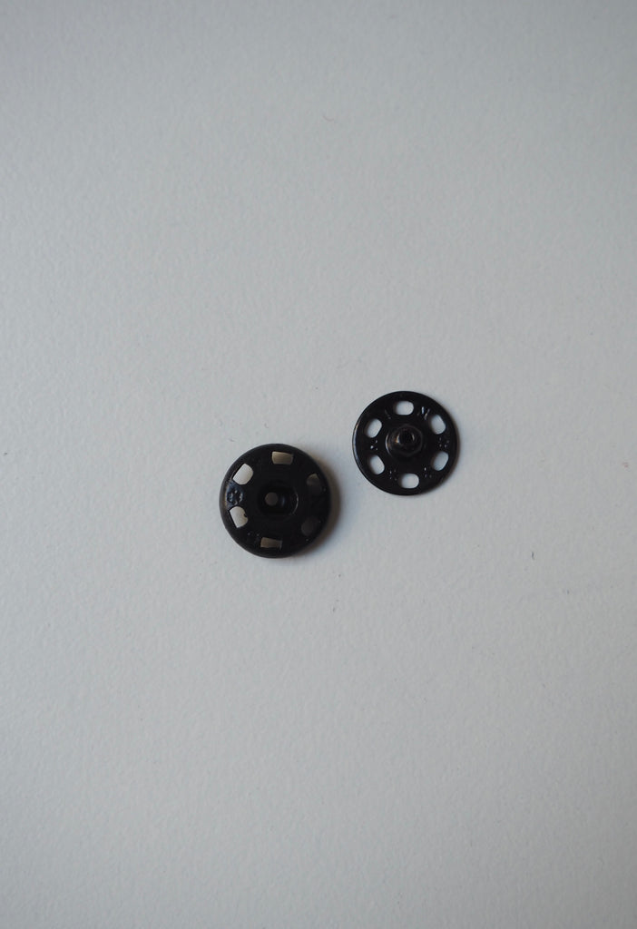 Black Sew-on Press Studs 12mm