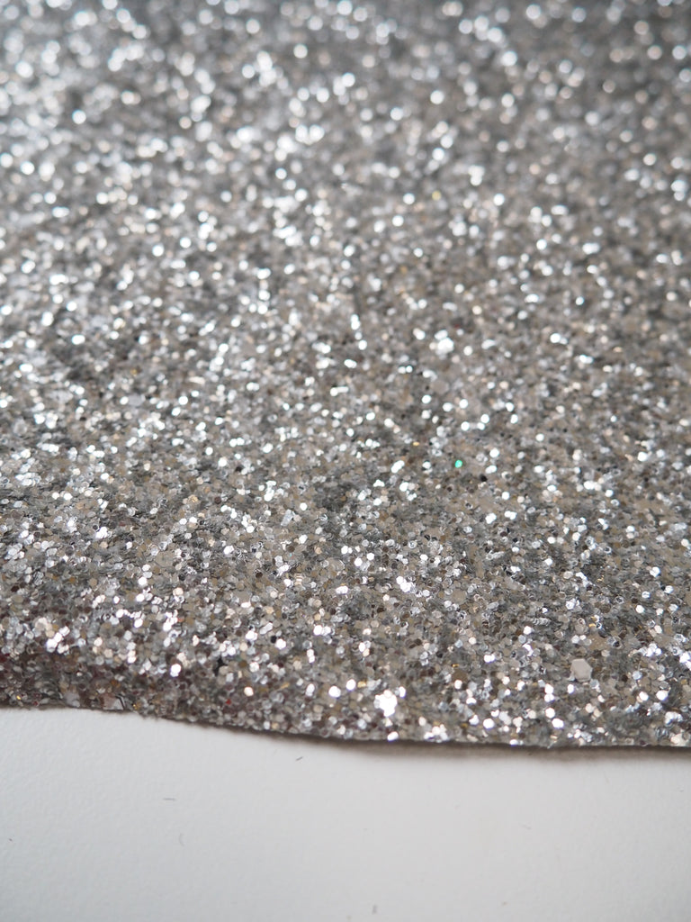 Silver Glitter Canvas