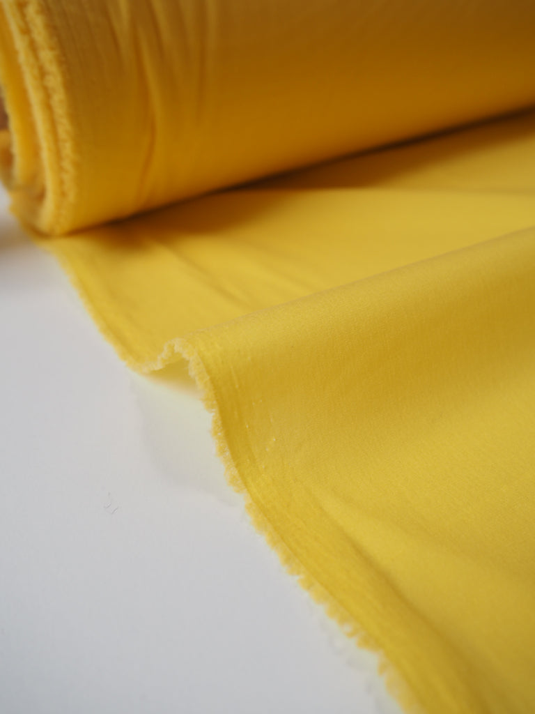 Lemon Silk Stretch Crepe de Chine