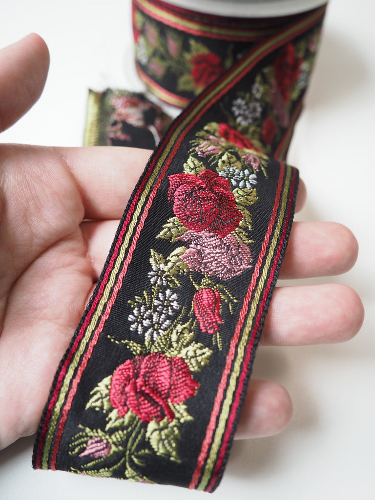 Rose Jacquard Ribbon