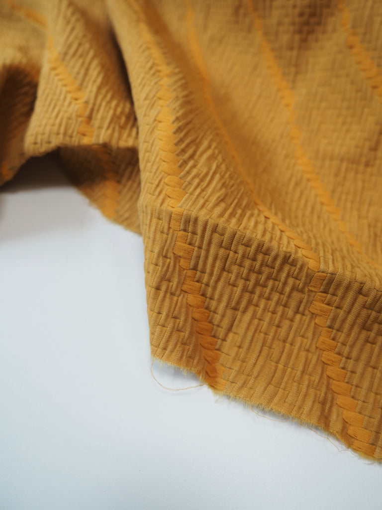 Dandelion Silk + Cotton Diagonal Jacquard