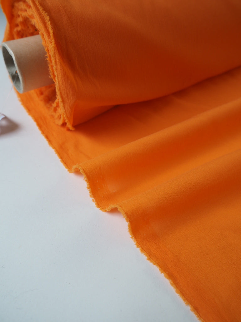 Tangerine Stretch Silk/Acetate Chiffon Lining