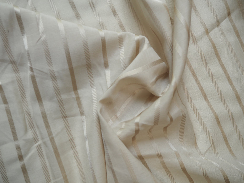 Almond Satin Stripe Viscose