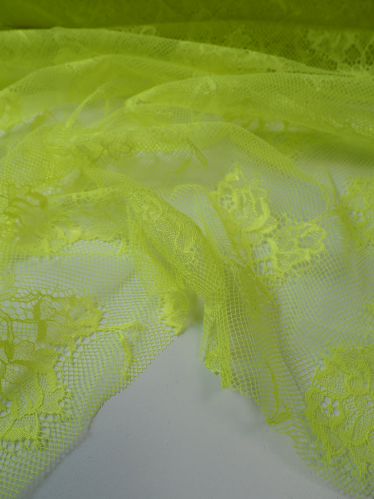 Neon Yellow Chantilly Lace