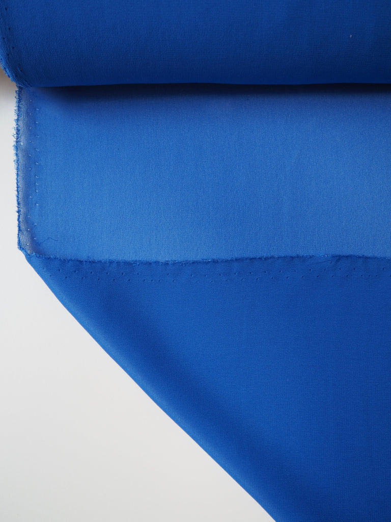 Cobalt Silk Chiffon