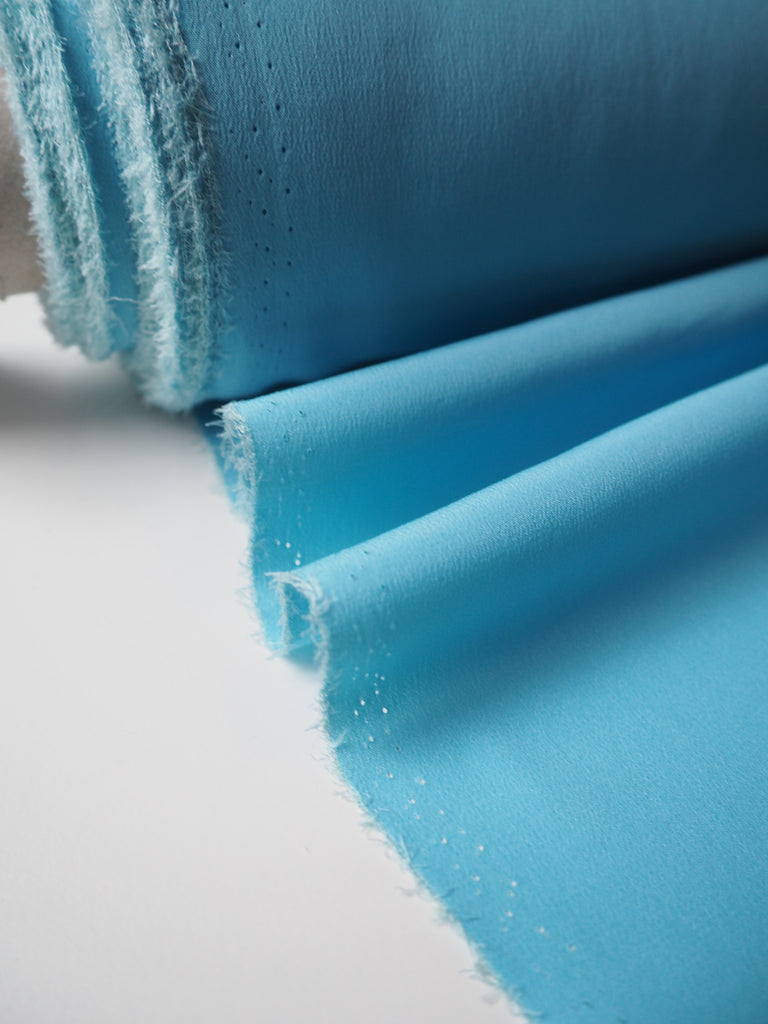 Robin's Egg Blue Silk/Acetate Crepe de Chine