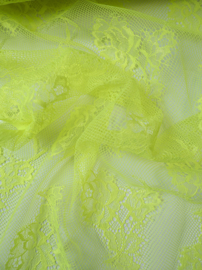 Neon Yellow Chantilly Lace