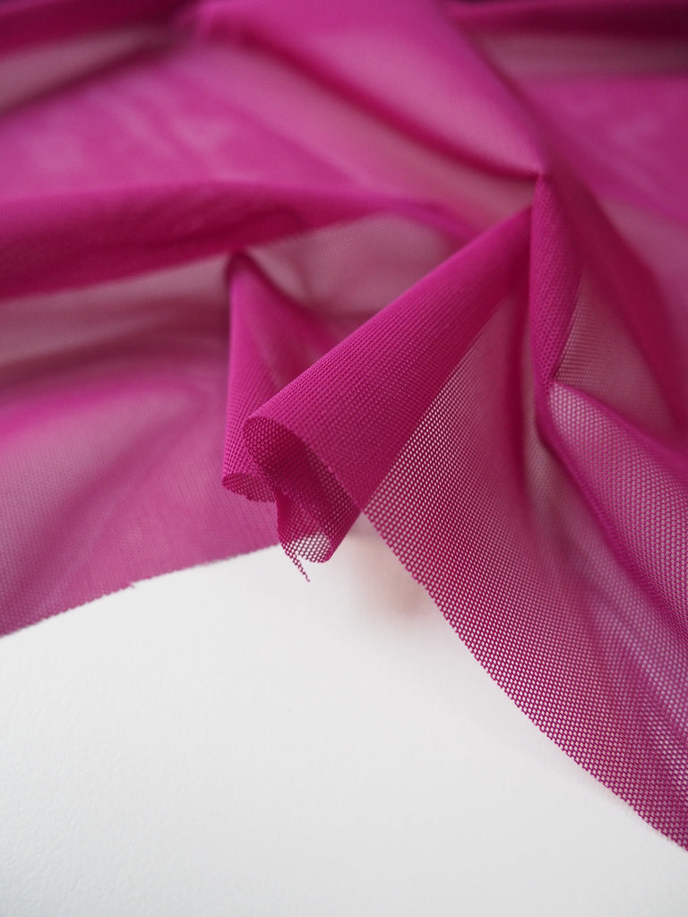 Magenta Stretch Mesh