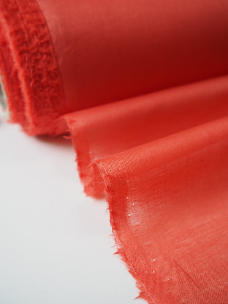 Coral Cotton Voile