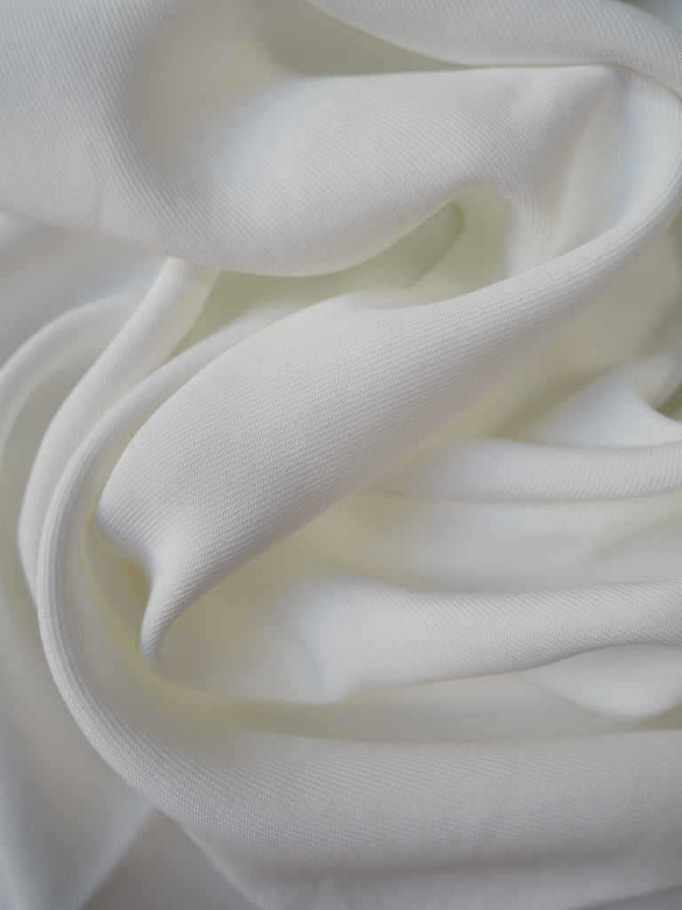 White Acetate Twill