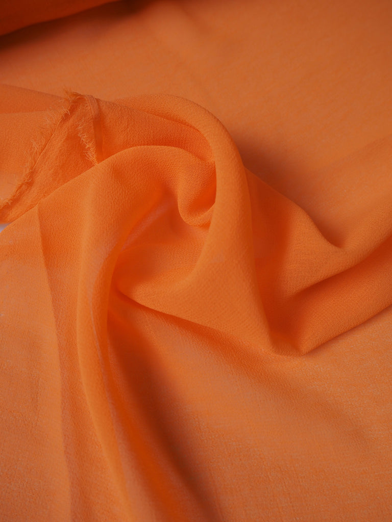 Neon Orange Chiffon