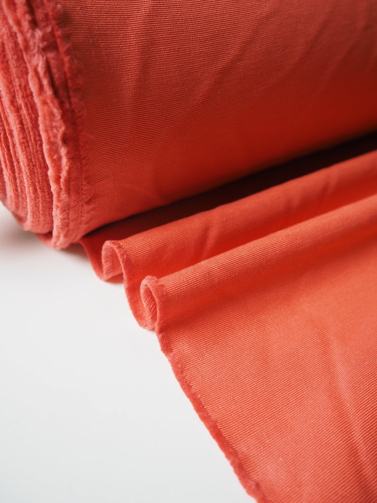 Coral Silk/Cotton Faille