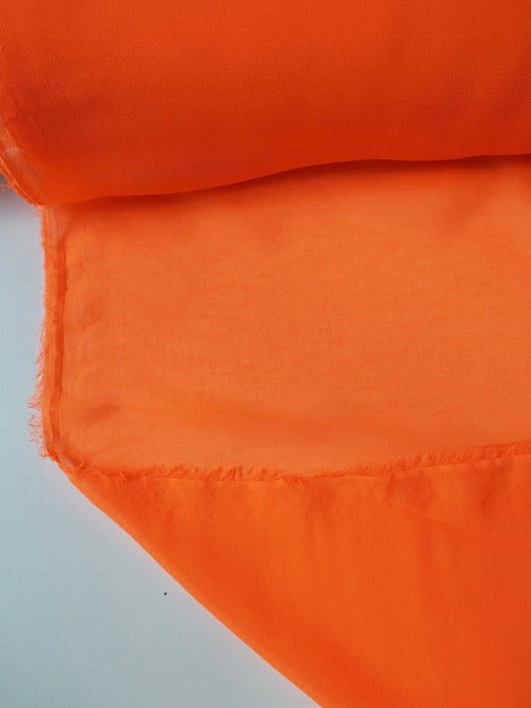 Neon Orange Chiffon