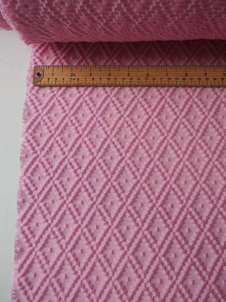 Taffy Pink Diamond Jacquard Cloqué