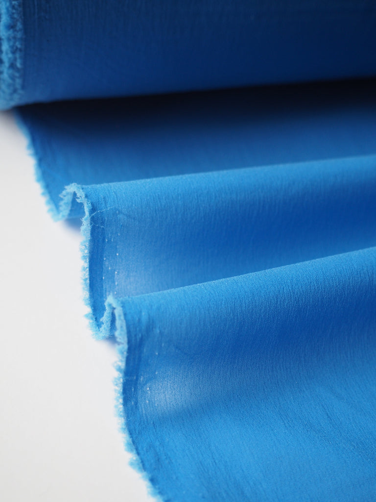 Blueberry Stretch Silk/Acetate Chiffon Lining