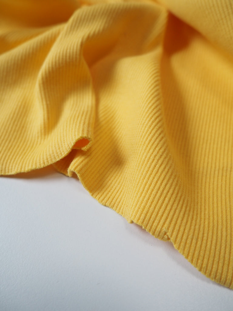 Sunshine Cotton 2x2 Rib Jersey