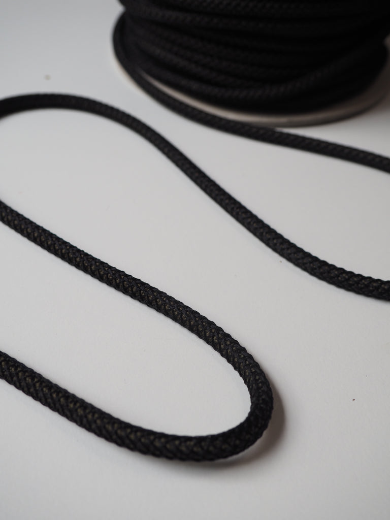 Black + Moss Net Braided Cord 6mm